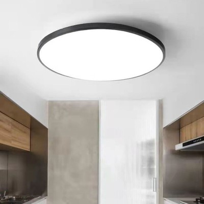LED*Flush Mount Ceiling Light Fixture, Daylight White,Flat Modern Round Lighting