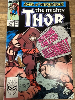 THOR #411 (VOL.1) FIRST CAMEO APPEARANCE OF NEW WARRIORS NIGHT THRASHER MARVEL