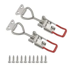 2PC 304 Stainless Steel Lever Handle Lock Quick Release Toggle Latch Clamp Small