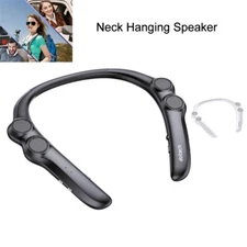 Wearable Hang Neck Speaker Bluetooth Wireless Stereo Bass Portable Speaker
