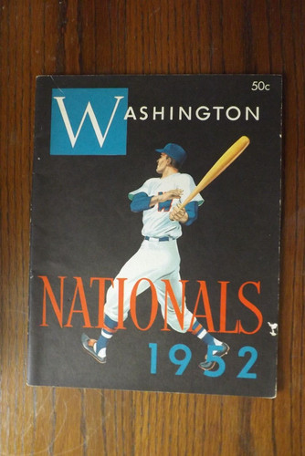1952 Washington Nationals Baseball Yearbook!   B-3