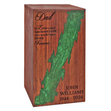 Custom Engraved Wooden Urn for Adult Ashes  Rosewood Cremation Memorial Box
