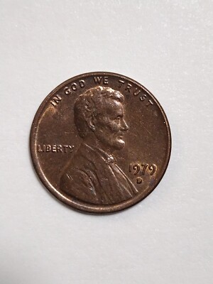 1979-D Penny RPM Re-Punched & Slanted Mint Mark Error Lincoln Memorial US Penny