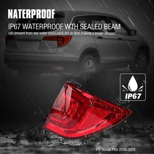 For 2016 2017 2018 Honda Pilot Factory LED Tail Lights Lamps Outer Right w/Bulb - Bild 11 von 11