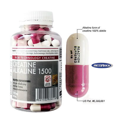 CREATINE ALKALINE - Pillen gepuffertes Monohydrat reinste Form Muskelwachstum 