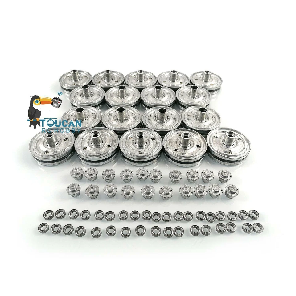 Henglong Metal Road Wheels For 1/16 German King Tiger RC Tank 3888A Spare Parts - Image 3 of 4