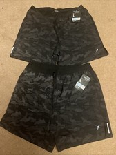 BNWT 2 Pairs Men?s Primarc Workout Gym Shorts, Size L, RRP £7 Each