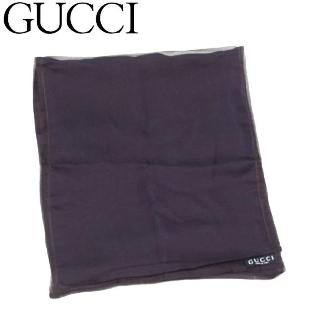 Gucci Foulard d'écurie réversible en soie violet bordeaux accessoire de mode pour femme