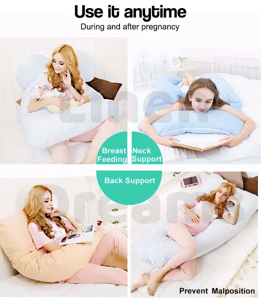 Aus Made Maternity Pillow Pregnancy Nursing Body Support Feed Multi Purpose - image 4 of 4