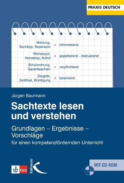 Thumbnail - Sachtexte Lesen Und Verstehen | Jürgen Baurmann | Deutsch