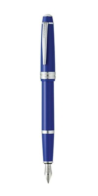 Cross Bailey Light Fountain Pen  X Fine Polished Blue Resin New In Box AT0746-4x