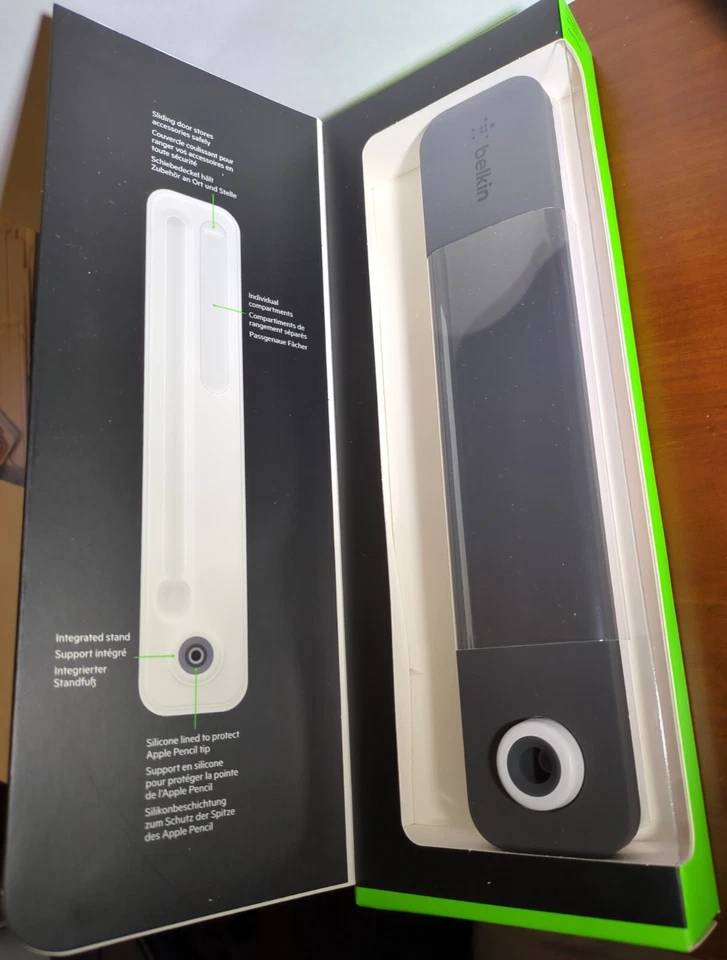 Belkin - Estuche + Soporte para Apple Pencil - Gris - Sin Lápiz  Foto 3 de 4