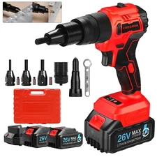 2in 1 Cordless Rivet Gun Electric Riveter Brushless Riveting Tool for Mikita 18V