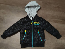 Disney Star Wars Boys 2 Quilted Puffer Jacket Black Hood