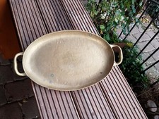 Altes Messingtablett massiv Tablett Vintage Retro 346A
