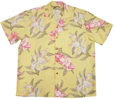 Paradise Found Men's Paradise Orchid Corsage Hawaiian Shirt
