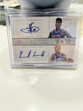 2012 National Treasures Iman Shumpert Kendall Marshall Dual Auto /25 #61