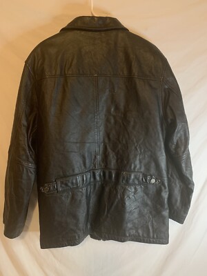 Wilsons Leather M. Julian Mens Black Leather Jacket Size Large