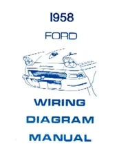 Ford No Thunderbird 1958 Wiring Diagrams Book