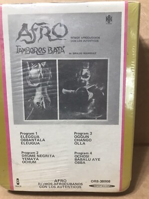 8 TRACK New & Sealed Stereo Afro Ritmos Afrocubanos Con Los Autenticos Bata
