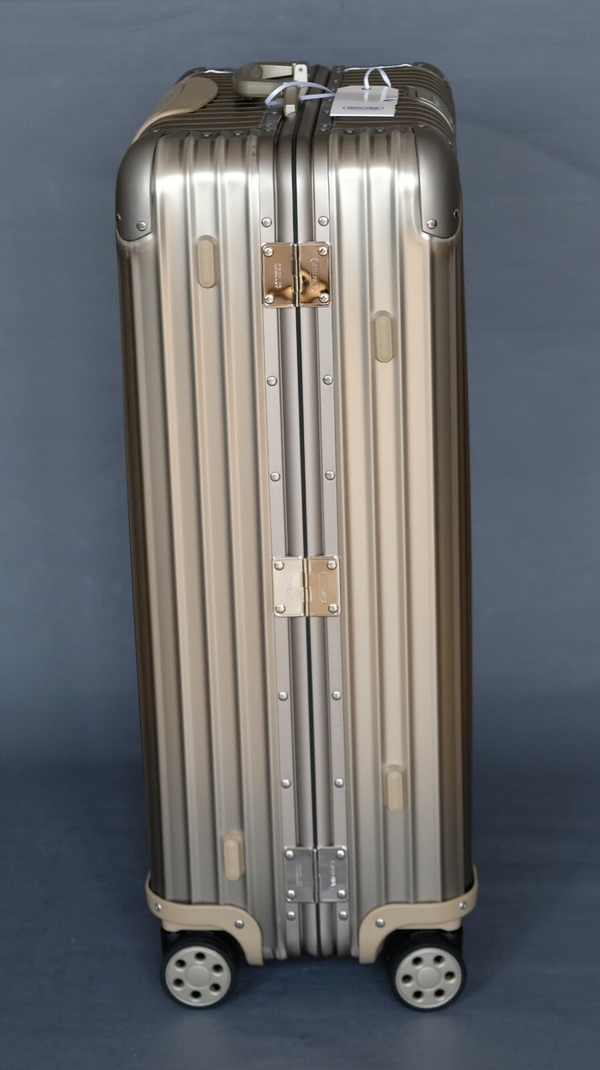 Rimowa Topas Titanium (pre-LVMH) 64-98 Liters full set NEU Rimowa Topas Titanium (pre-LVMH) 64-98 Liters full set NEU