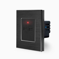 Usb Ladesteckdose Ladebuchse Typ A Unterputz Aluminium Schwarz Luxus-Time