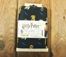 Harry Potter Cotton Fabric Black Gryffindor 1 Yard Pre-Cuts New 36x44 Lot of 2