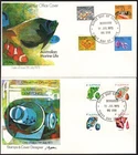 1973 Australia Marine Life & Gemstones Set Of 2 Unaddressed FDCs, VGC