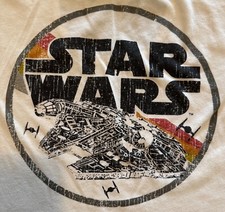 Star Wars millennium Falcon Women’s Size S graphicprint 3/4 Sleeve Open Back