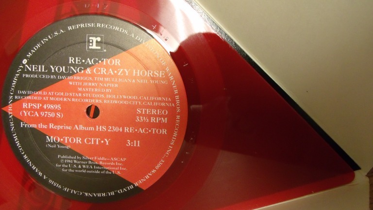 Neil Young Crazy Horse Reactor Red Triangle Shaped Vinyl new 1981