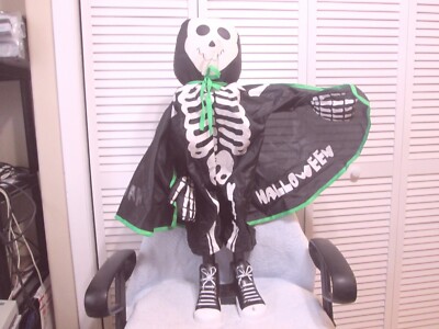 Animated Skeleton Talks Pre-Owned See Description Box Is Worn Over 2-1/2 Ft Tall