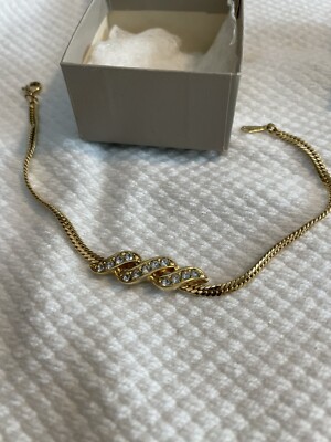 Avon Vintage 1986 Sparkle Twist Bracelet - 7 3/4in