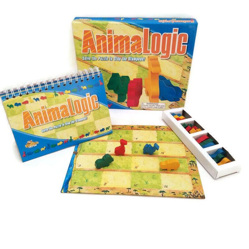 AnimaLogic Fat Brain Toys 60 Puzzles 16 Wood Animals Parents Choice Gold Award