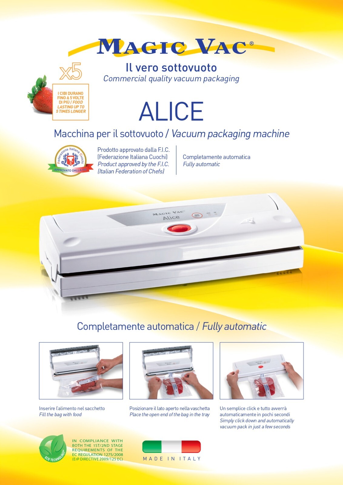 Magic Vac Alice: Macchina Sottovuoto Professionale Automatica per Alimenti - 2
