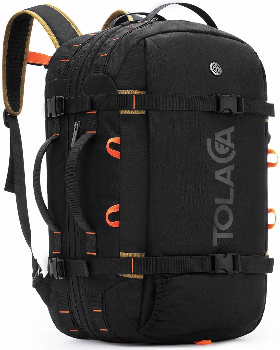 Tolaccea Travel Backpack for Men Women, 40L-50L Carry On Backpack