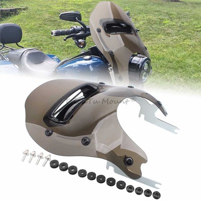 Smoke Windshield Wind Splitter Windshield for Harley Road King FLHR/I 1994-2022