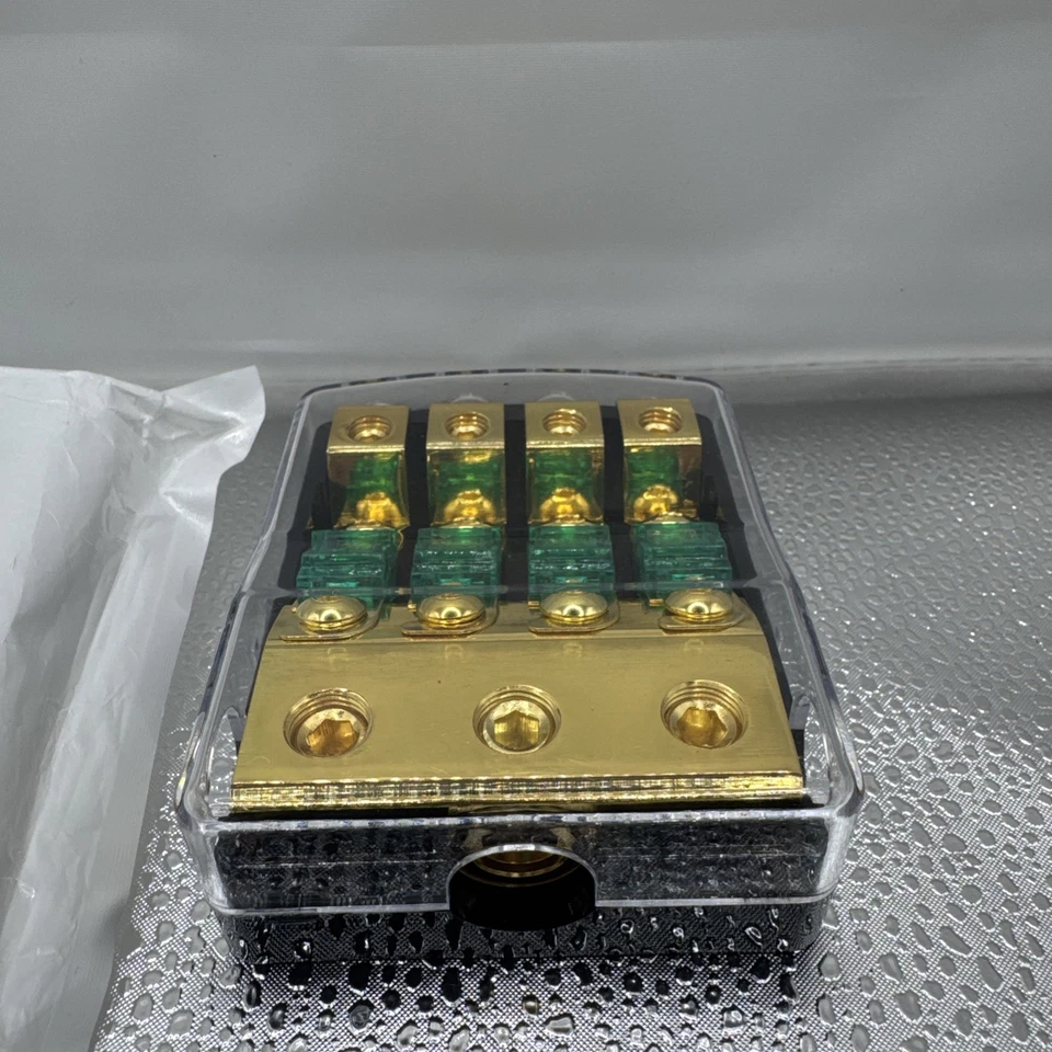 4-Way Copper Distribution Block 60A 0GA in & to 4x 4/6/8/10GA out - Image 4 of 4