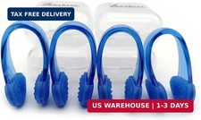 Set of 4 Waterproof Swimming Nose Clips for Adults Kids Age 8 Nose Plugs for Di