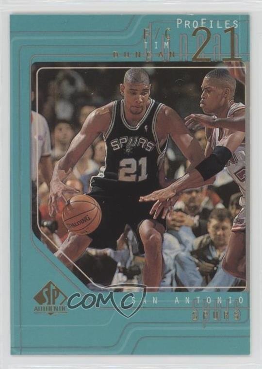 1997-98 SP Authentic Profiles Level 2 Tim Duncan #P37 HOF 7ka
