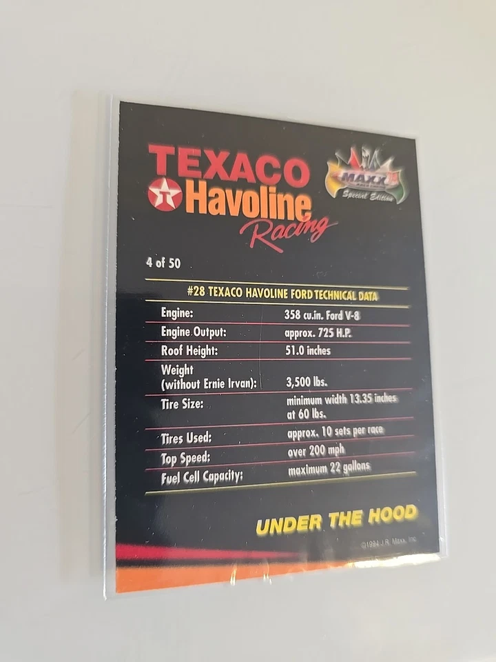Under the Hood 1994 Maxx Texaco Havoline Racing #4 Robert Yates Racing - Image 3 of 3