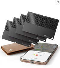 [Apple MFi Certified](iOS Only)- BFADEHA - Bluetooth Tracker Smart Card - 4 PACK