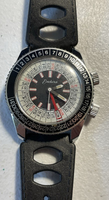 Vintage Men's Endura Swiss Watch Non-Working Perpetual Calendar/Original Band