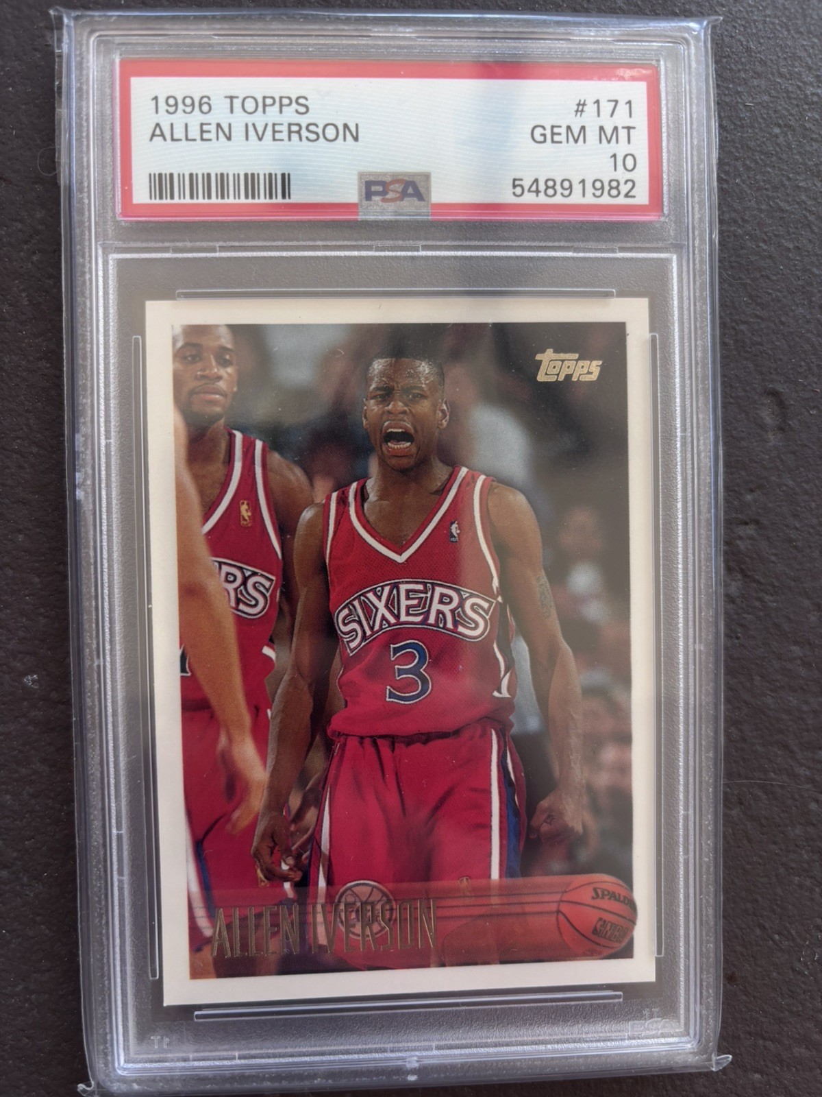 PSA 10 1996 Topps Allen Iverson Rookie Card