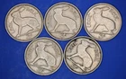 Collection 5x Irish threepence 3d EIRE Ireland Hare coins, various dates [34112]