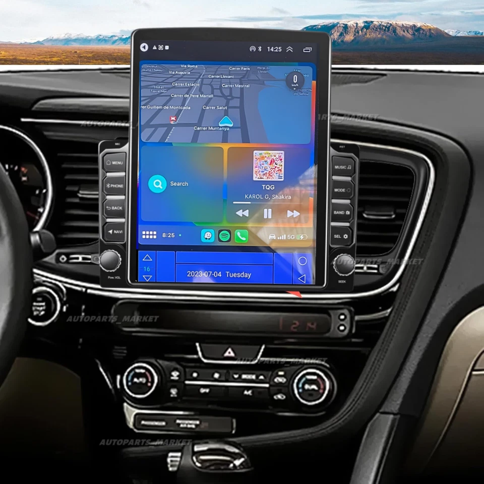 9.7" For Kia Optima 2013-2015 Carplay Android 13 Car Stereo Radio GPS NAVI WIFI Foto 4 de 4