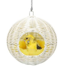 Chewproof Steel Frame Bird Nest for Cage, Washable Small Bird Bed Hammock Hideou