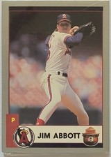 1990 Angels Smokey Forestry Baseball Card Set Jim Abbott Angels Gameday Giveaway