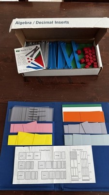 Math U See Algebra/Decimal Inserts Kit and Fraction Overlay Kit