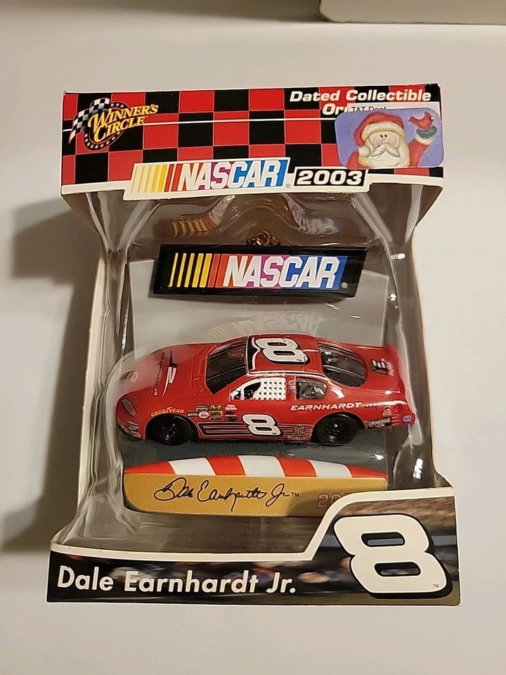 NASCAR Dale Jr. #8 2003 Chevy Monte Carlo Diecast e Conjunto de Dois Ornamentos - Imagem 4 de 4