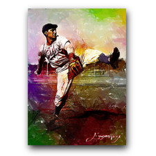 Ralph Branca #3 Art Card Limited 41/50 Edward Vela Signed (Brooklyn Dodgers)